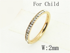 HY Wholesale Stainless Steel 316L Child's Jewelry Rings-HY62R0052JN