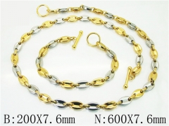 HY Wholesale Stainless Steel 316L Jewelry Fashion Chains Sets-HY62S0318IOE