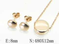 HY Wholesale 316L Stainless Steel Earrings Necklace Jewelry Set-HY59S1914OL
