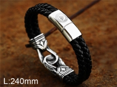 HY Wholesale Jewelry Fashion Bracelets (Leather)-HY0012B025