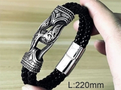HY Wholesale Jewelry Fashion Bracelets (Leather)-HY0012B018