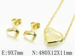 HY Wholesale 316L Stainless Steel Earrings Necklace Jewelry Set-HY59S1911NL