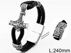 HY Wholesale Jewelry Fashion Bracelets (Leather)-HY0012B013