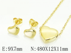 HY Wholesale 316L Stainless Steel Earrings Necklace Jewelry Set-HY59S1908NL