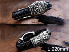 HY Wholesale Jewelry Fashion Bracelets (Leather)-HY0012B063