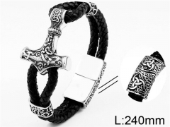 HY Wholesale Jewelry Fashion Bracelets (Leather)-HY0012B016
