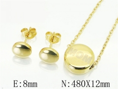 HY Wholesale 316L Stainless Steel Earrings Necklace Jewelry Set-HY59S1916NL