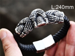 HY Wholesale Jewelry Fashion Bracelets (Leather)-HY0012B037