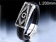 HY Wholesale Jewelry Fashion Bracelets (Leather)-HY0012B184