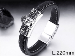 HY Wholesale Jewelry Fashion Bracelets (Leather)-HY0012B222