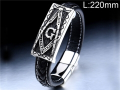 HY Wholesale Jewelry Fashion Bracelets (Leather)-HY0012B185