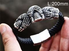 HY Wholesale Jewelry Fashion Bracelets (Leather)-HY0012B035