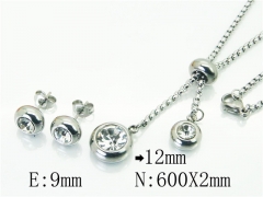 HY Wholesale 316L Stainless Steel Earrings Necklace Jewelry Set-HY59S1894OL