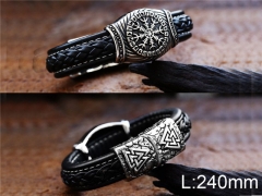 HY Wholesale Jewelry Fashion Bracelets (Leather)-HY0012B064