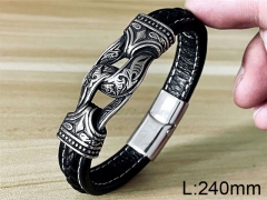 HY Wholesale Jewelry Fashion Bracelets (Leather)-HY0012B022