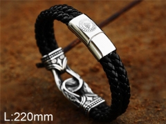 HY Wholesale Jewelry Fashion Bracelets (Leather)-HY0012B024