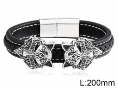 HY Wholesale Jewelry Fashion Bracelets (Leather)-HY0012B115