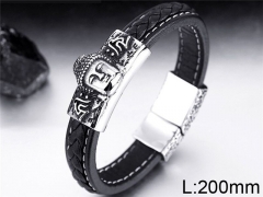 HY Wholesale Jewelry Fashion Bracelets (Leather)-HY0012B221