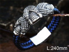HY Wholesale Jewelry Fashion Bracelets (Leather)-HY0012B034