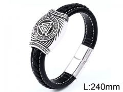 HY Wholesale Jewelry Fashion Bracelets (Leather)-HY0012B007