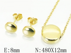 HY Wholesale 316L Stainless Steel Earrings Necklace Jewelry Set-HY59S1913NL
