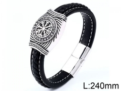 HY Wholesale Jewelry Fashion Bracelets (Leather)-HY0012B004