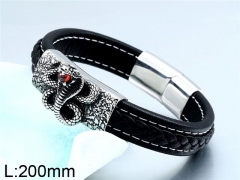 HY Wholesale Jewelry Fashion Bracelets (Leather)-HY0012B122