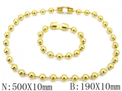 HY Wholesale Stainless Steel 316L Necklaces Bracelets Sets-HH01N168
