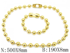 HY Wholesale Stainless Steel 316L Necklaces Bracelets Sets-HH01N165
