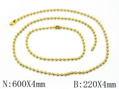 HY Wholesale Stainless Steel 316L Necklaces Bracelets Sets-HH01N157