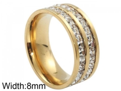 HY Wholesale 316L Stainless Steel Popular Rings-HY0062R301