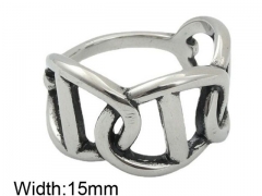 HY Wholesale 316L Stainless Steel Popular Rings-HY0062R662