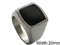 HY Wholesale 316L Stainless Steel Popular Rings-HY0062R440