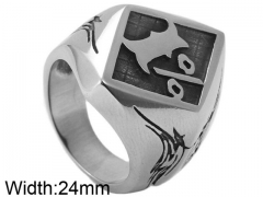 HY Wholesale 316L Stainless Steel Popular Rings-HY0062R503