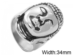 HY Wholesale 316L Stainless Steel Popular Rings-HY0062R397