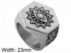 HY Wholesale 316L Stainless Steel Popular Rings-HY0062R038