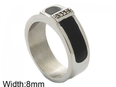 HY Wholesale 316L Stainless Steel Popular Rings-HY0062R442