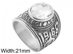 HY Wholesale 316L Stainless Steel Popular Rings-HY0062R249