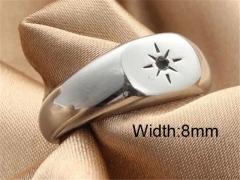 HY Wholesale 316L Stainless Steel Popular Rings-HY0062R659