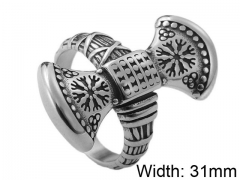 HY Wholesale 316L Stainless Steel Popular Rings-HY0062R115