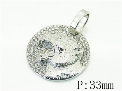 HY Wholesale 316L Stainless Steel Jewelry Popular Pendant-HY13P1600HHA
