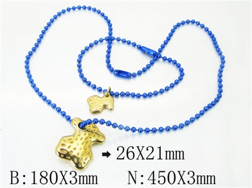 HY Wholesale Stainless Steel 316L Necklaces Bracelets Sets-HY21S0292ILD