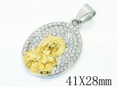 HY Wholesale 316L Stainless Steel Jewelry Popular Pendant-HY13P1454HHL