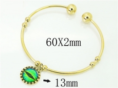 HY Wholesale Stainless Steel 316L Fashion Bangle-HY58B0566KLF