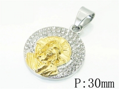 HY Wholesale 316L Stainless Steel Jewelry Popular Pendant-HY13P1614HHS