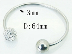 HY Wholesale Stainless Steel 316L Fashion Bangle-HY52B0001HIT