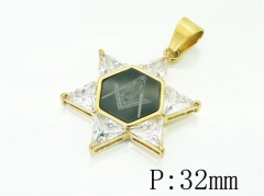 HY Wholesale 316L Stainless Steel Jewelry Popular Pendant-HY13P1513HLW