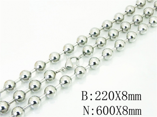 HY Wholesale Stainless Steel 316L Necklaces Bracelets Sets-HY53S0001HJL