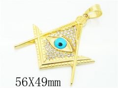HY Wholesale 316L Stainless Steel Jewelry Popular Pendant-HY13P1511HLD