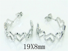 HY Wholesale 316L Stainless Steel Fashion Jewelry Earrings-HY70E0226KE